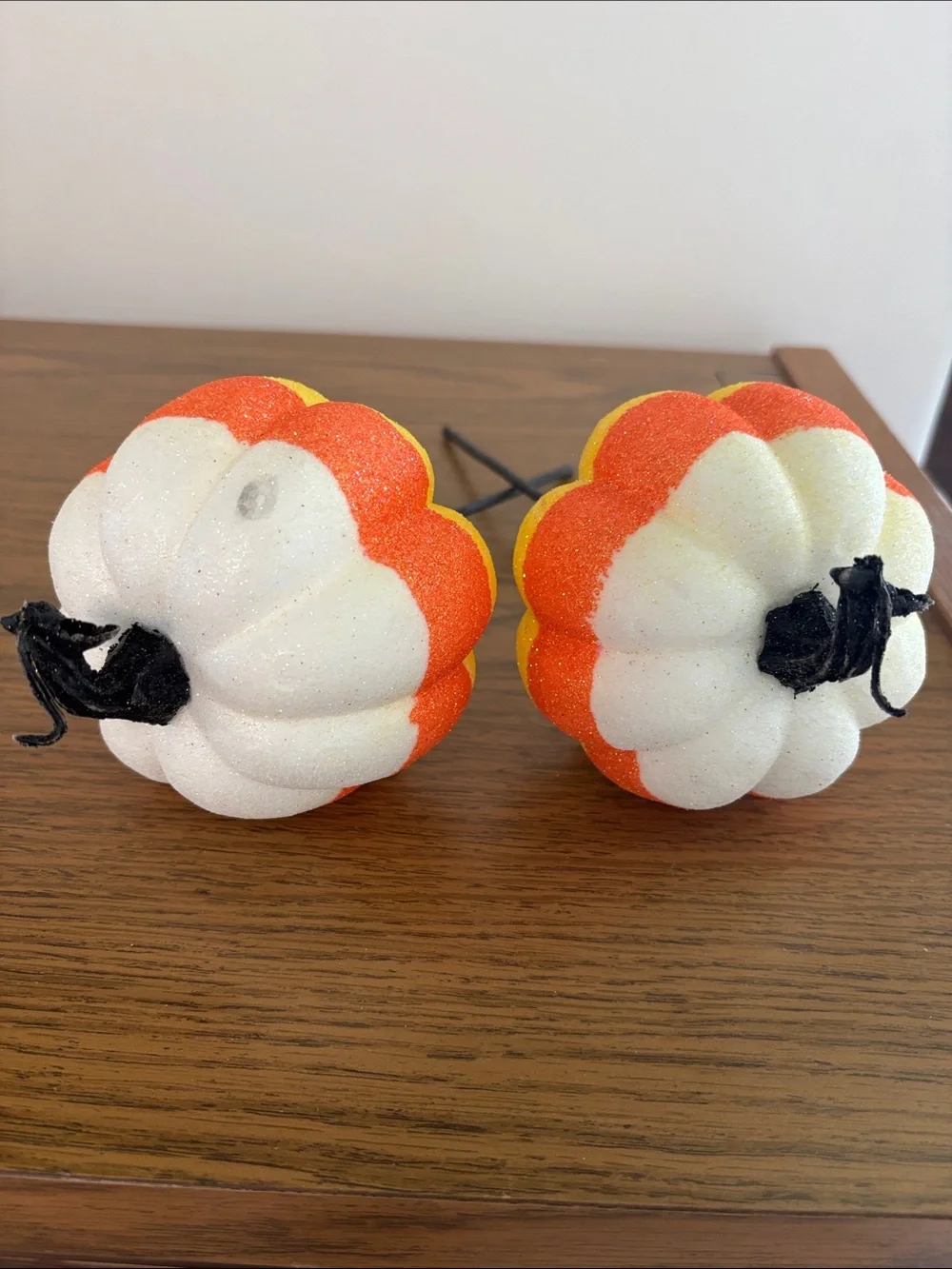 Decorative Pumpkin Picks - White, Orange, Yellow, Black